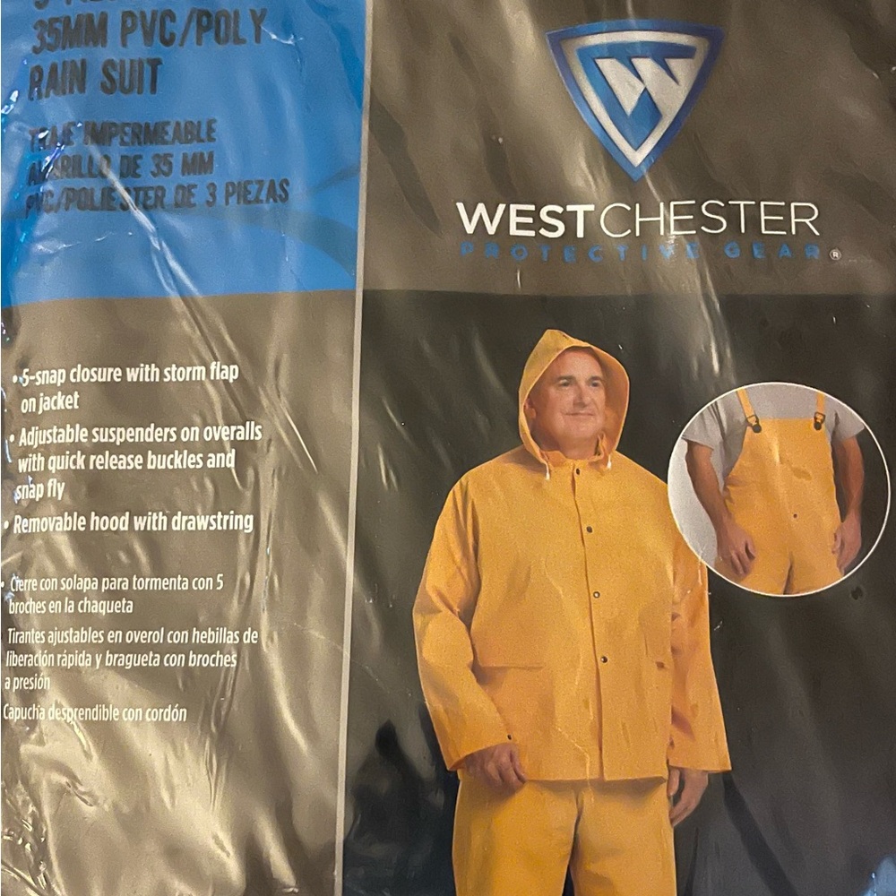 Yellow Rain Suit for Men
